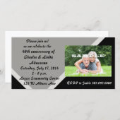 Moderne Zilveren Huwelijksverjaardag Viering (Voorkant / Achterkant)