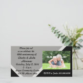 Moderne Zilveren Huwelijksverjaardag Viering (Staand voorkant)