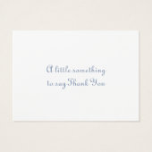 Moderne Zilveren Mini Dank U Kaarten Pack van 100 Visitekaartje (Achterkant)