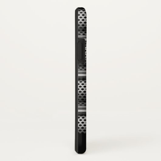 Moderne Zilveren Monogram Case-Mate iPhone Case (Achterkant/rechts)
