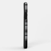 Moderne Zilveren Monogram Case-Mate iPhone Case (Achterkant/rechts)