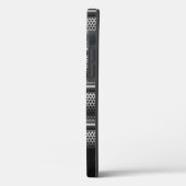 Moderne Zilveren Monogram Case-Mate iPhone Case (Achterkant / Links)
