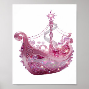 Moderne Zilveren PRINSES KROON Print