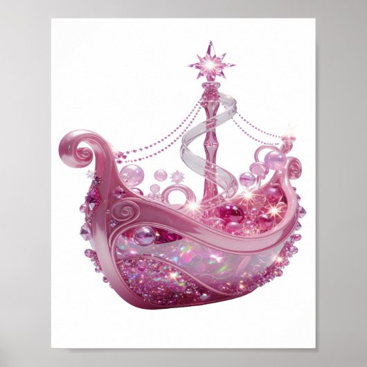 Moderne Zilveren PRINSES KROON Print (Voorkant)