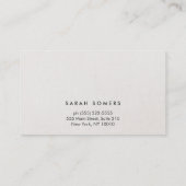 Moderne Zilveren Sequin Monogram Klantenloyaliteit Klantenkaartje (Achterkant)