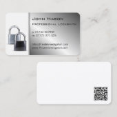 Moderne Zilveren sloten, Locksmith Visitekaartje (Voorkant / Achterkant)