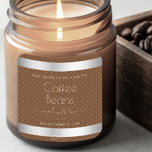 Moderne zilveren verpakkingen etiketten bruine kof