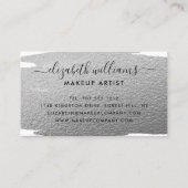 Moderne Zilverflesborstel van het Manuscript Visitekaartje (Achterkant)