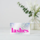 Moderne, zilverroze reuzenas visitekaartje (Staand voorkant)