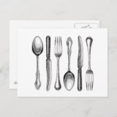 moderne  zilverwerk briefkaart (Voorkant / Achterkant)