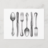 moderne zilverwerk briefkaart (Voorkant)