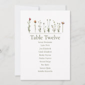 Moderne Zitkuur voor wilde bloemen Kaart (Voorkant)