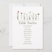 Moderne Zitkuur voor wilde bloemen Kaart (Achterkant)