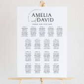 Moderne zitplaatsindeling 17 Tafels Welkom Poster