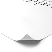 Moderne zitplaatsindeling voor 13 tafels poster (Hoek)