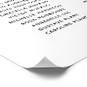 Moderne zitplaatskaart voor 20 tafels poster (Hoek)