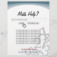 Moderne zoekbalk Math Tutor Flyers