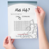 Moderne zoekbalk Wiskunde Tiller Flyers (Hand)