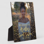 Moderne zoete 16 partij foto welkom bord tafel fotoplaat (Zijkant)