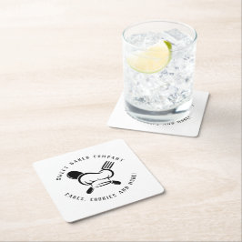 Moderne Zoete Bakkerij Bedrijf Kartonnen Onderzetters