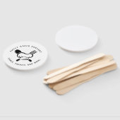 Moderne zoete bakkerij handwaaier (Niet-gemonteerd)