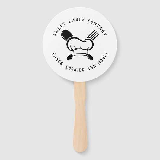 Moderne zoete bakkerij handwaaier (Voorkant)