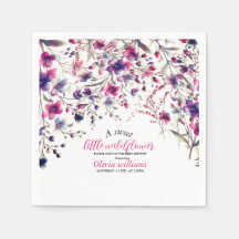 Moderne zoete kleine wilde bloem roze baby