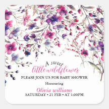 Moderne zoete kleine wilde bloem roze baby