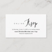 Moderne, zoete Wedding Online RSVP-website, Informatiekaartje (Voorkant)