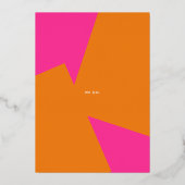 Moderne zomer bruiloft aankondiging uitnodiging (Achterkant)