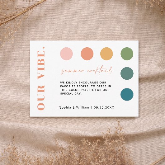 Moderne Zomer Bruiloft Kleding Code Kaarten