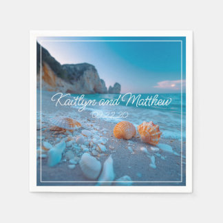 Moderne zomer bruiloft servet