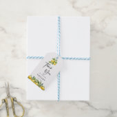 Moderne Zomer Citroen Citrus Bruiloft Feestje Cadeaulabel (Met Touw)