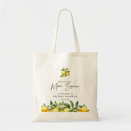 Moderne Zomer Citroen Citrus Bruiloftsontvangst Tote Bag