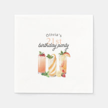 Moderne zomer cocktails 21e verjaardagsfeest