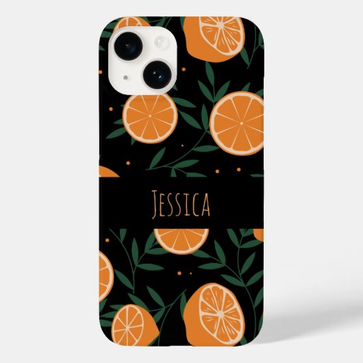 Moderne Zomer Fruit Botanisch Patroon Case-Mate iPhone Case (Achterkant)