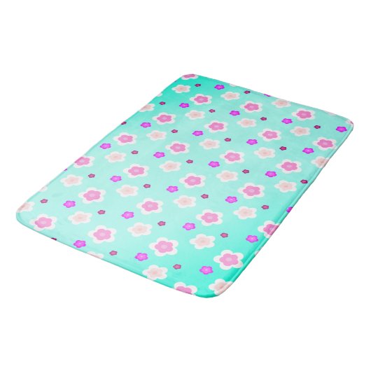 Moderne zomer gradient daisy bloem patroon badmat (Gekanteld)