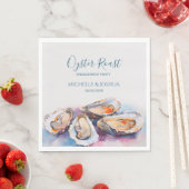 Moderne zomer oester geroosterd pastel kuststijl servet (Insitu)