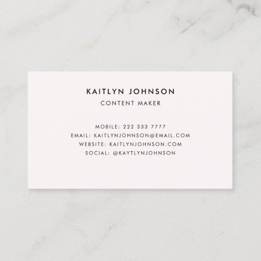 Moderne zomer retro kleurrijke strepen visitekaartje (Achterkant)