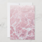 Moderne Zomer Roze Pool Party Verjaardag Kaart (Achterkant)