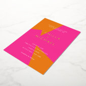 Moderne zomer trouwkaart uitnodiging (Gedraaid)