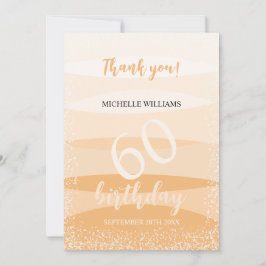 Moderne zomer verjaardagsfeestje in roze bedankkaart