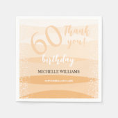 Moderne zomer verjaardagsfeestje in roze servet (Voorkant)