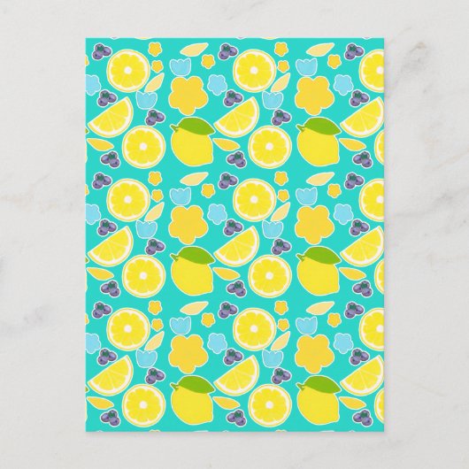 Moderne zomercitroen briefkaart (Voorkant)