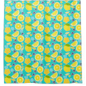 Moderne zomercitroen douchegordijn (Voorkant)