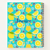 Moderne zomercitroen notitieboek (Achterkant)