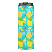 Moderne zomercitroen thermosbeker (Achterkant)