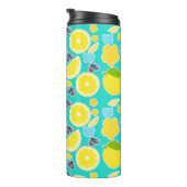 Moderne zomercitroen thermosbeker (Geroteerd rechts)