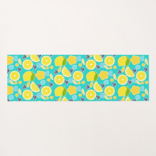 Moderne zomercitroen yogamat (Achterkant (horizontaal))