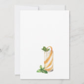 Moderne Zomercocktails 40e Verjaardagsfeest Kaart (Achterkant)